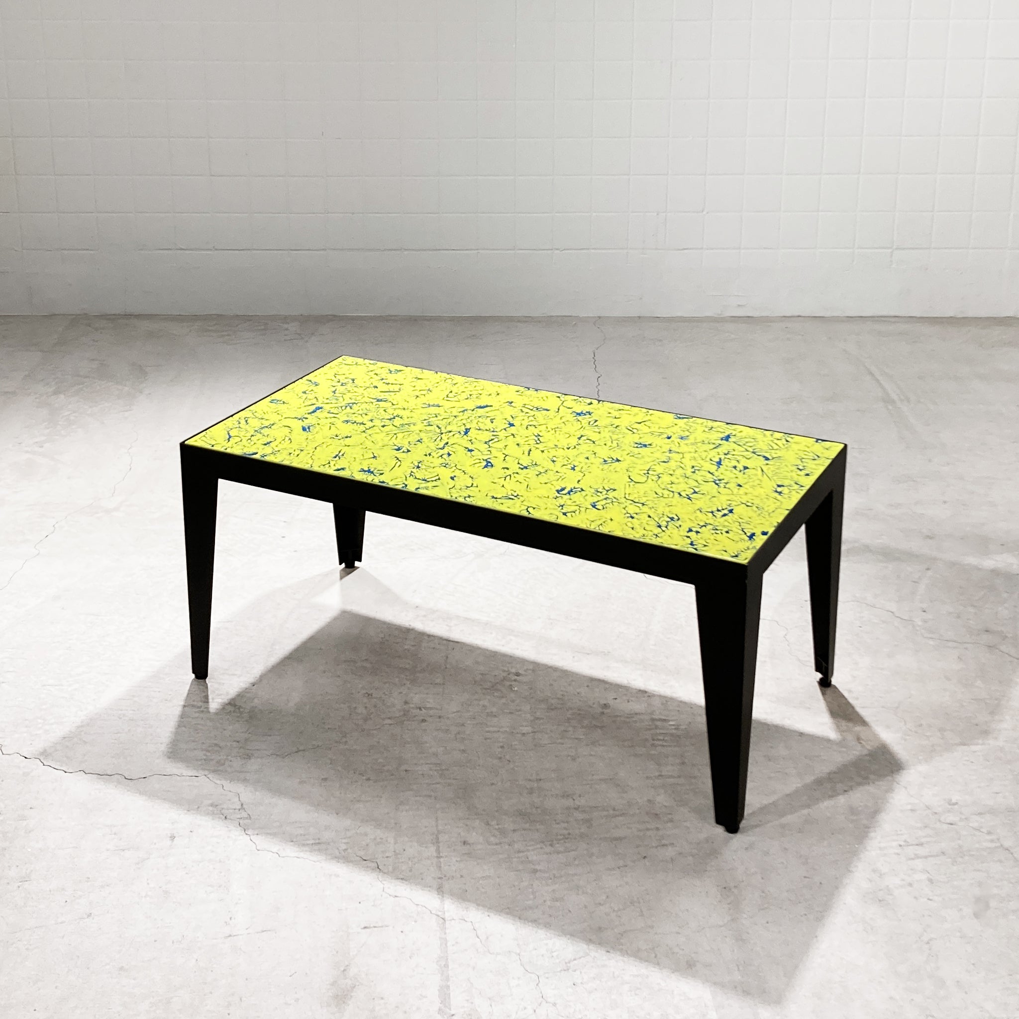 Paint Low Table BLUR-YELLOW